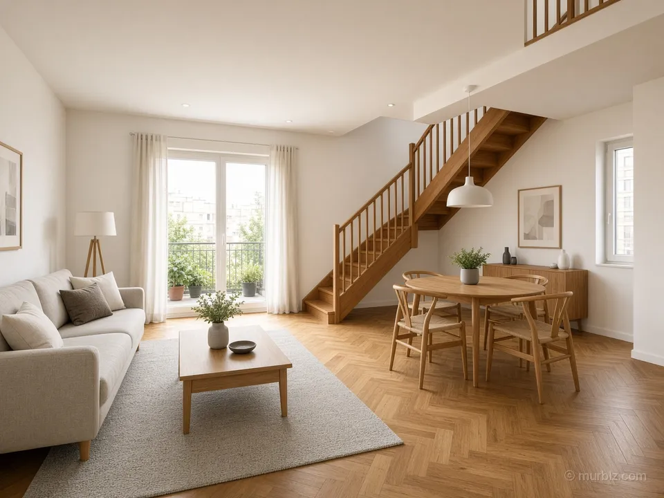 Duplex com dois quartos e terraço