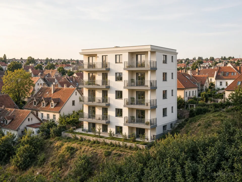 Apartamento de três cômodos em prédio novo de apenas 8 apartamentos
