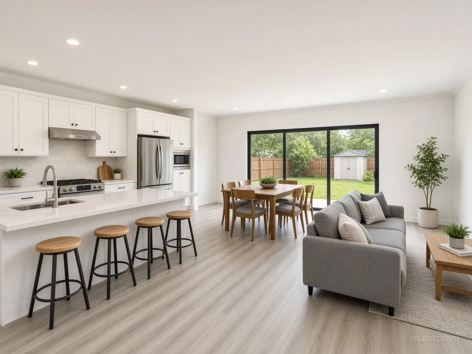 A four-bedroom house on a corner plot with a new roof