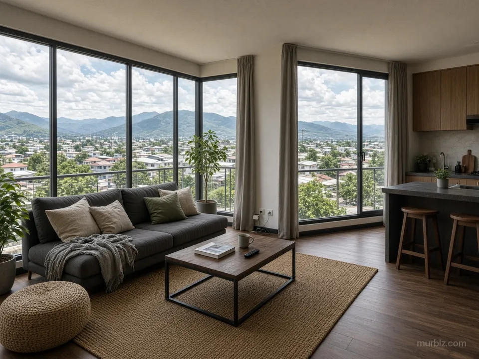 14. katta Doi Suthep manzaralı 41 m² köşe 1+1 daire