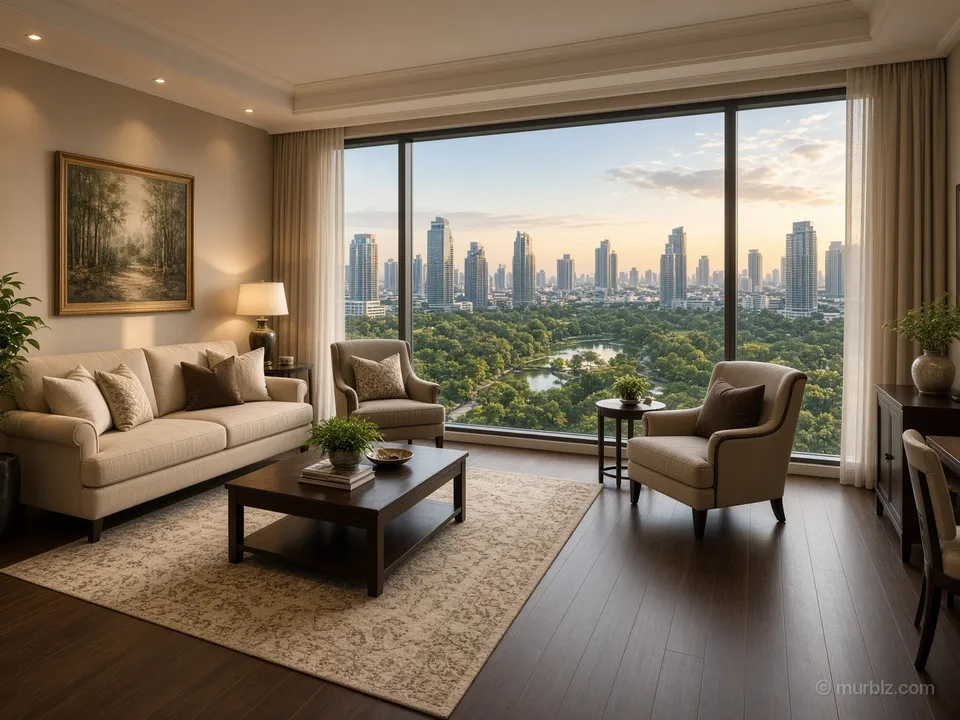 A 134 m² apartment by Lumphini Park for a 10-year visa