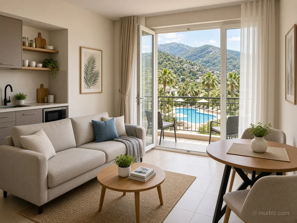 Apartamento 1+1 mobiliado a 700 m do mar