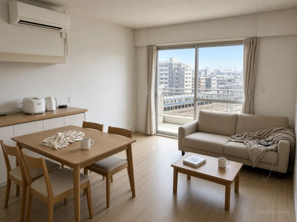 Two-room apartment in Tsurumi ward