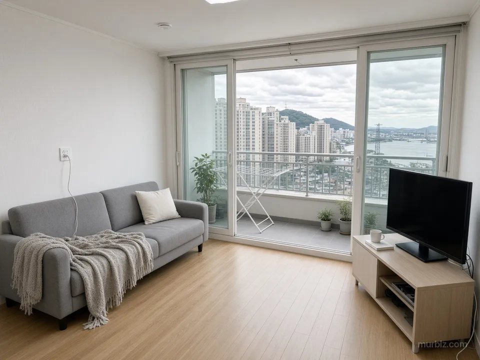 Two-bedroom apartment by Hadan metro in western Busan