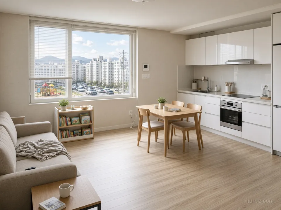 Two-bedroom apartment in Dalseo by the metro and an industrial park