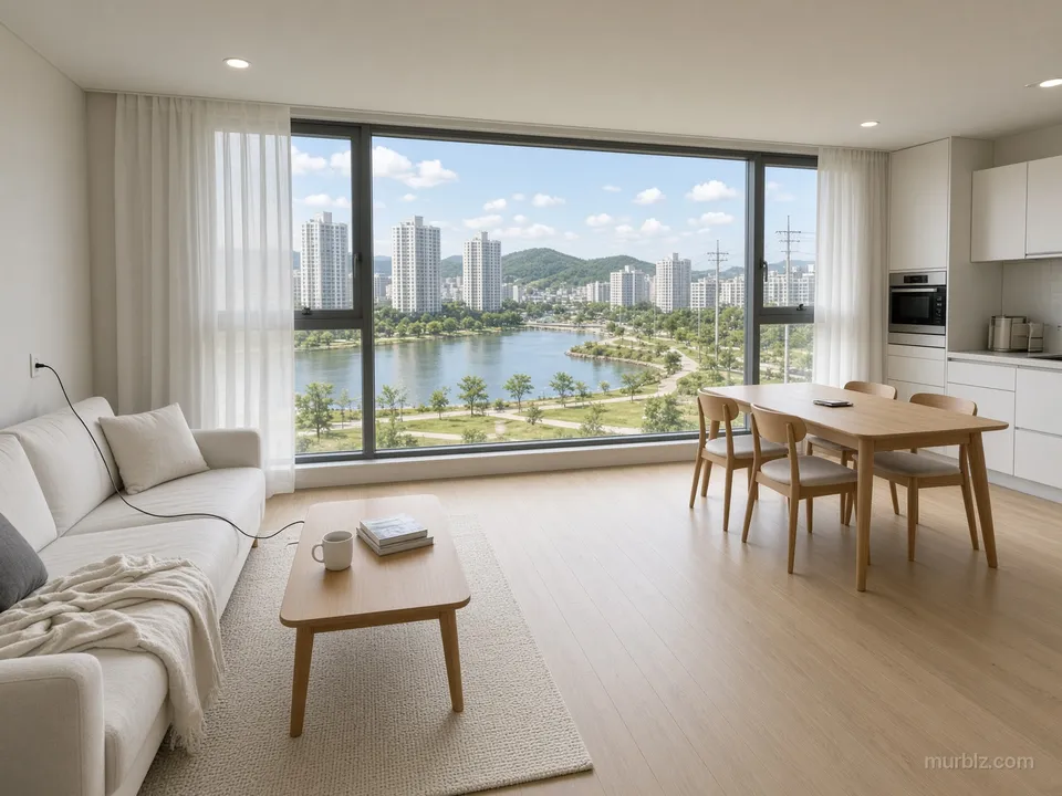 Three-bedroom apartment in Sejong by the government complex
