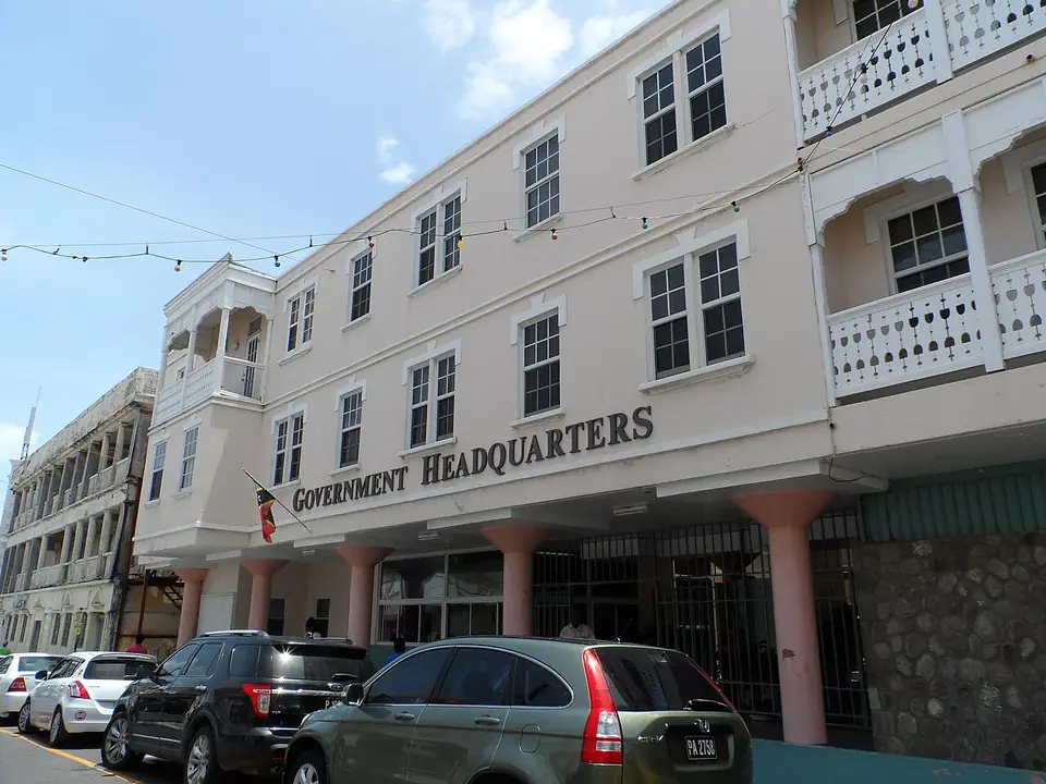 Government Headquarters in Basseterre, the capital of St Kitts and Nevis