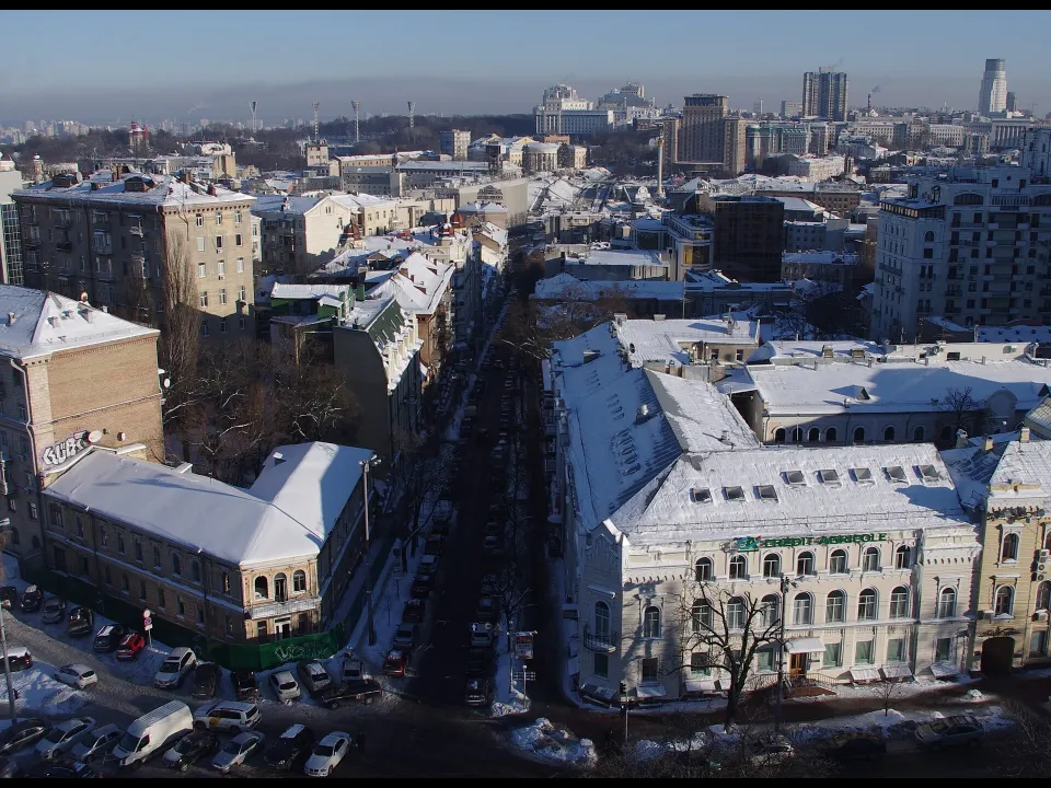 Центр Киева с высоты
